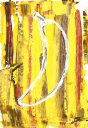 Abstrakt gul banan