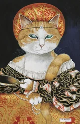 Illustrasjon fra Cats Galore! A Compendium of Cultured Cats (utgitt 2015)