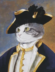 Illustrasjon fra Cats Galore! A Compendium of Cultured Cats (utgitt 2015)