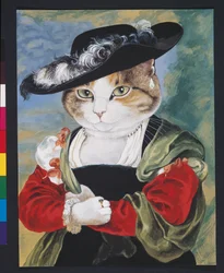 Illustrasjon fra Cats Galore! A Compendium of Cultured Cats (utgitt 2015)
