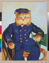 Illustrasjon fra Cats Galore! A Compendium of Cultured Cats (utgitt 2015)