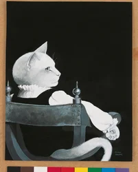 Illustrasjon fra Cats Galore! A Compendium of Cultured Cats (utgitt 2015)