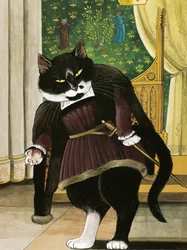 Illustrasjon fra Shakespeares Cats: Posterbok (utgitt 2016)