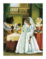 Illustrasjon fra Shakespeares Cats: Posterbok (utgitt 2016)