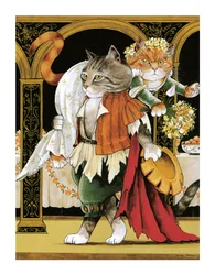 Illustrasjon fra Shakespeares Cats: Posterbok (utgitt 2016)