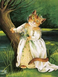 Illustrasjon fra Shakespeares Cats: Posterbok (utgitt 2016)