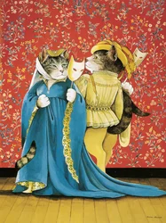 Illustrasjon fra Shakespeares Cats: Posterbok (utgitt 2016)