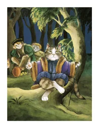 Illustrasjon fra Shakespeares Cats: Posterbok (utgitt 2016)