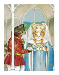 Illustrasjon fra Shakespeares Cats: Posterbok (utgitt 2016)