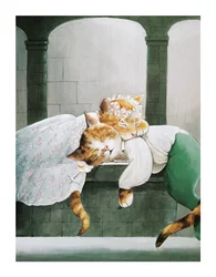Illustrasjon fra Shakespeares Cats: Posterbok (utgitt 2016)