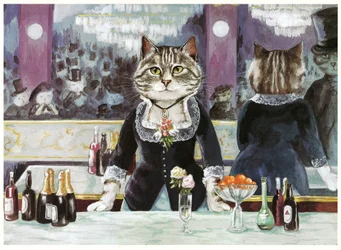 Illustrasjon fra The Cats#39; Gallery of Western Art (utgitt 1994)