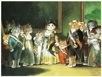Illustrasjon fra The Cats#39; Gallery of Western Art (utgitt 1994)