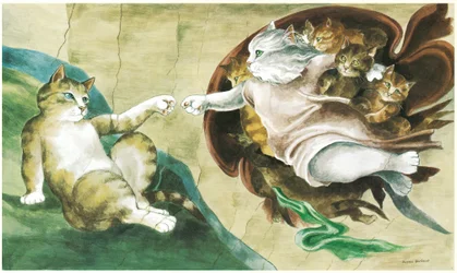 Illustrasjon fra The Cats#39; Gallery of Western Art (utgitt 1994)