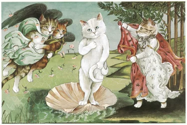Illustrasjon fra The Cats#39; Gallery of Western Art (utgitt 1994)