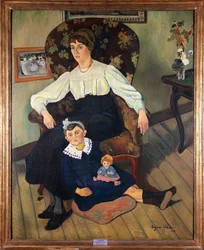 Frankrike, Lyon, malt portrett av Suzanne Valadons niese