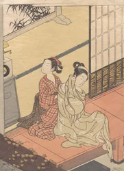 Evening Chime of the Clock Tokei no bansho, from the series “Eight Parlor Views” Za..., ca. 1766.    1164270   no       norwegian Successfully Translated  Original: Initiation Card Tsakalis: Nirvana Vishkambhin, early 15th century. Translat: Initiation Car