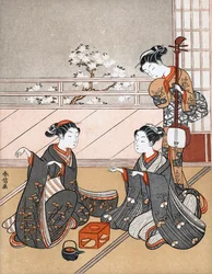 Girls Playing the Game of Ken, c1745-1770.