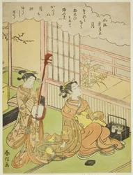 The Moon (Tsuki), fra serien "Fashionable Scenes of Snow, Moon and Flowers (Furyu setsugekka)"
