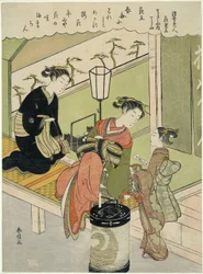 Tray Peoney: Chozan of Chojiya (Chojiya Uchi Chozan, Kao), fra Te-seriens "Parody