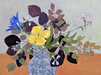 Sommerens offergave, 2023 (eggetempera på trepanel)