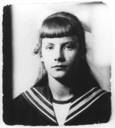 Greta Garbo som tenåring (s/hvitt bilde)