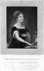 Hennes nåde Charlotte Florentia, hertuginne av Northumberland, 1829.