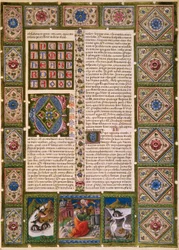 Incipit fra Second Book of Maccabees, fra bind II av Bible of Borso d