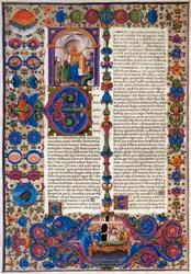 Exodus-boken, fra første bind av Bible of Borso d