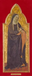 Mourning Virgin (tempera og gull på tre)