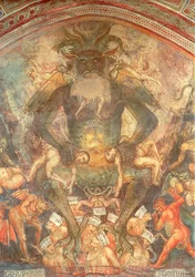 Dommedag, detalj av Leviatan, ca. 1394