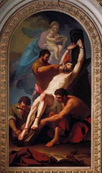 Martyren til apostelen Saint Barthelemy (maleri