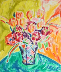 Levende blomsterstilleben