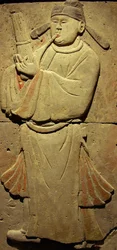 Stele som skildrer en musiker (terrakotta)