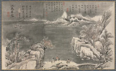 En av åtte utsikter over elvene Xiao og Xiang, 1788.