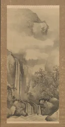 Landskap med foss, 1828.