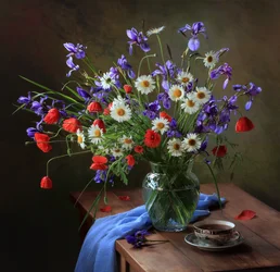 Levende blomsterstilleben
