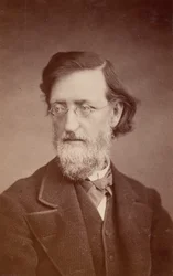 Portrett av John Peter Lesley 1819-1903, desember 1875.