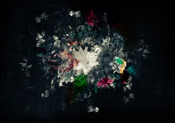Bouquet XI, 2018 (blandet media på lerret)