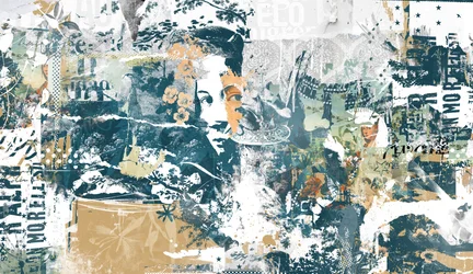 Magdalena, 2014 (Collage på lerret)