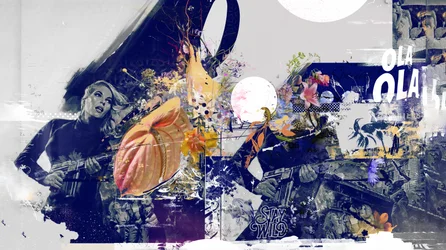 OLALA, 2016 (Collage på lerret)