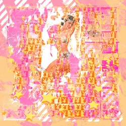 Pinup2, 2014 (blandet media på lerret)