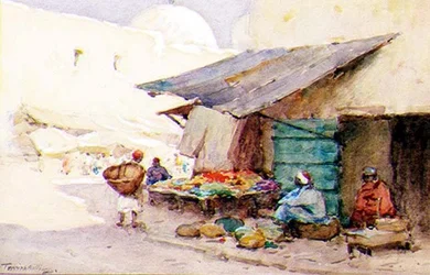 Et gatehjørne, Kairouan