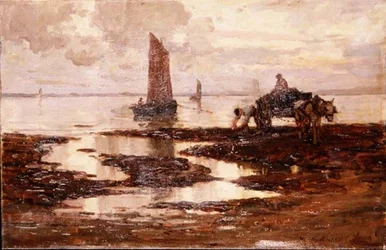 Stille kveld (olje på lerret)