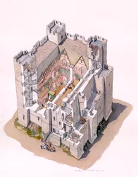 Dover Castle Keep c1190, c1990-2010
