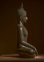 Maravijaya Buddha. Thailand. Andre halvdel av det 15. Utskjæring