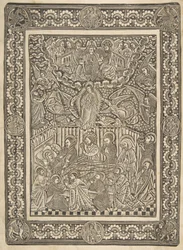Jomfruens død, himmelfart og kroning, ca. 1470-85.