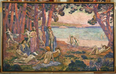Badende ved havet, 1907-08