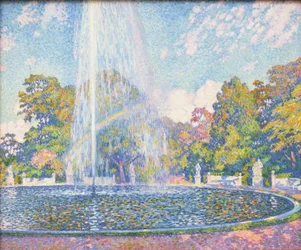 Fontene i parken ved Sanssouci-slottet nær Potsdam