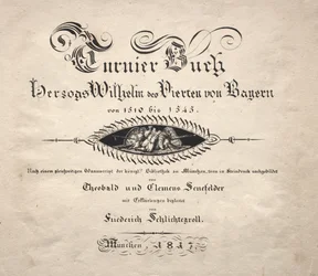 Bok om turneringer: Tittelside, 1817.