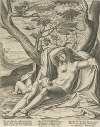 Sovende Venus og Amor